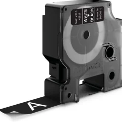 Dymo D1 19mm x 7m weiß auf schwarz