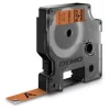 Dymo D1 Vinyl-Schriftband HP schwarz/orange 12 mm x 3 m