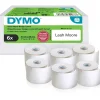 DYMO Etikettenrolle für Etikettendrucker weiß, 41,0 x 89,0 mm, 6 x 300 Etiketten