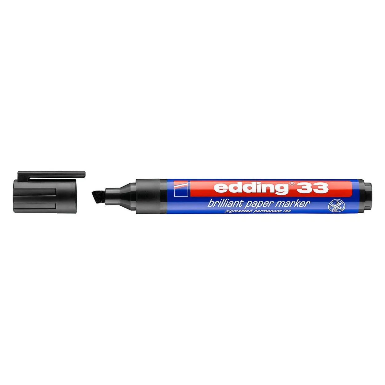 edding Brilliant-Paper-Marker 33 Permanentmarker schwarz 1,0 - 5,0 mm, 10 St.