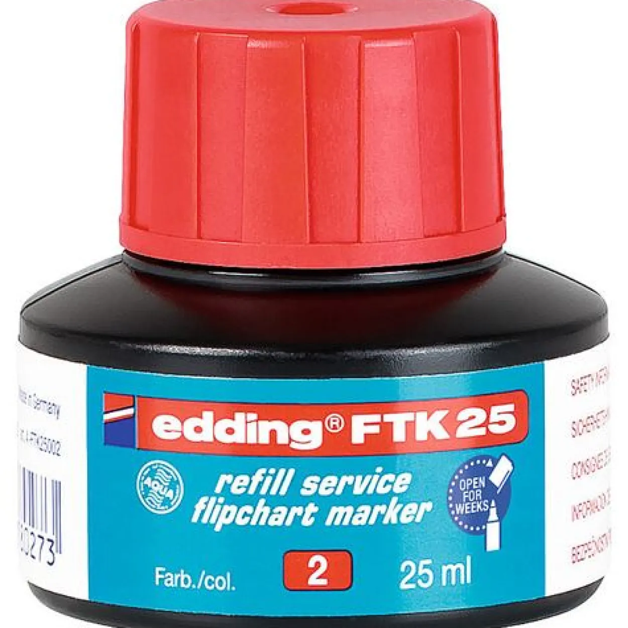 edding Nachfülltinte FTK 25 rot