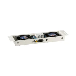 EFB Elektronik Lüftereinheit m. Thermostat,IP55,2-fach f.19"Wandg., weiss