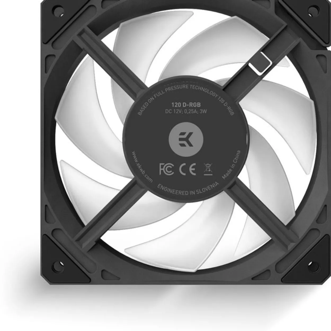 EK Water Blocks EK-Loop Fan FPT 120 D-RGB 120x120x27mm 550-2300 U/min 36 dB(A) schwarz