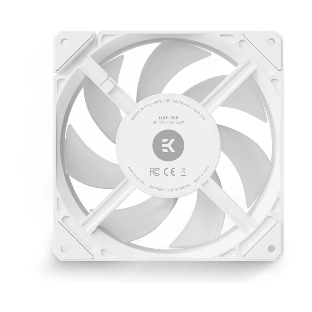 EK Water Blocks EK-Loop Fan FPT 140 D-RGB 140x140x27mm 600-2200 U/min 44.56dB(A) weiß