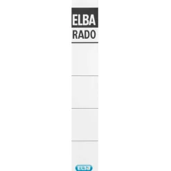 ELBA 10 Einsteck-Rückenschilder weiß für 5,0 cm Rückenbreite (100420961)