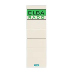 ELBA 10 Ordneretiketten beige für 8,0 cm Rückenbreite