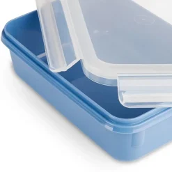 emsa Frischhaltedosen-Set CLIP & CLOSE 5,8 / 5,8 / 5,8 / 9,9 cm hoch blau 0,2 / 0,55 / 0,8 / 2,2 l, 1 Set