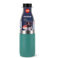 emsa Isolier-Trinkflasche Bludrop Sleeve grün 0,7 l