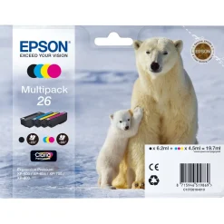 Epson Tinte C13T26164010 schwarz, cyan, magenta, gelb