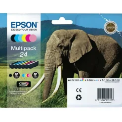 Epson Tinte T2428 Multipack Claria Photo HD Std. 29,1ml Elefant