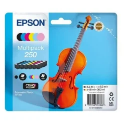 EPSON 250 (Violine) mehrfarbig Druckerpatronen, 6er-Set