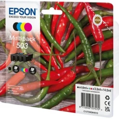 Epson XP5200 TINTE (4) CMYK 503 1x210S blk + 3x165S cmy