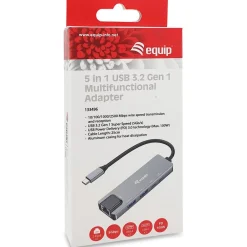 Equip Adapter USB-C -> RJ45 10/100/1000/2500 Mbps + USB 3.2