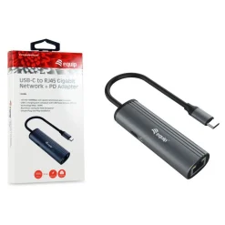 Equip Adapter USB-C -> RJ45 10/100/1000 +PD Adapter 0.15m gr