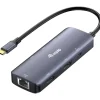 Equip Adapter USB-C->2xHDMI/RJ45/2xUSB-A/USB-C3.2 St/Bu grau