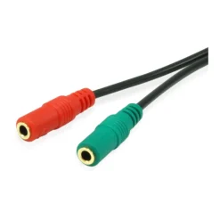 Equip Audio Splitter Klinke Stecker auf 3.5mm Klinke Buchse Stereo Schwarz