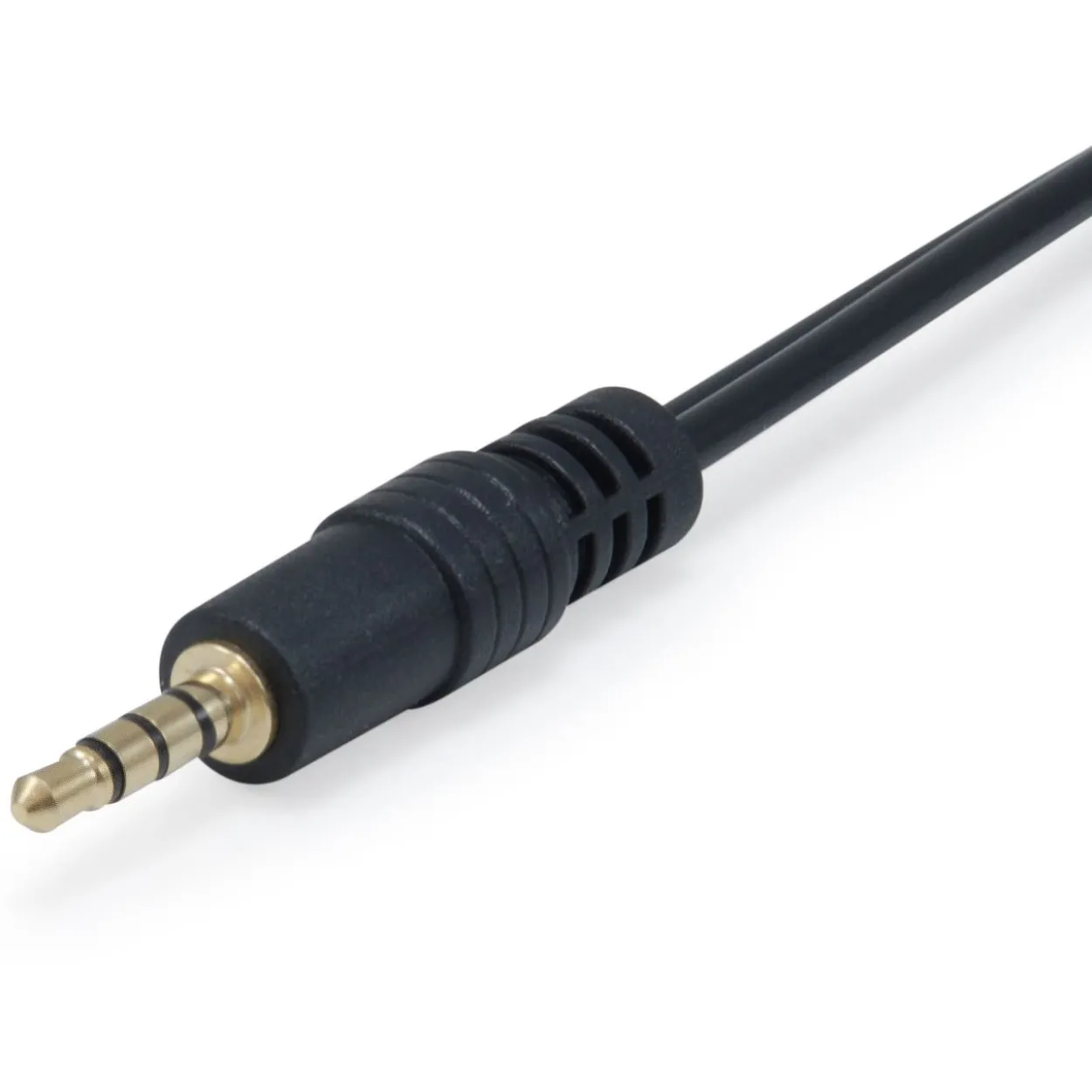 Equip Audio Splitter Klinke Stecker auf 3.5mm Klinke Buchse Stereo Schwarz