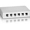 equip Aufputz Box für 12 x Keystone Jack, weiß
