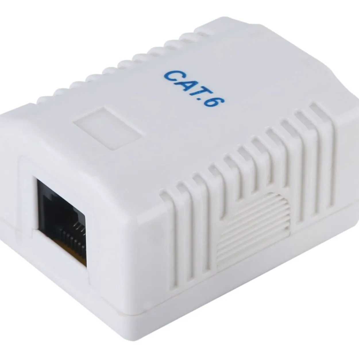 Equip Aufputzdose Cat6 1xRJ45 UTP RAL 9010 weiss