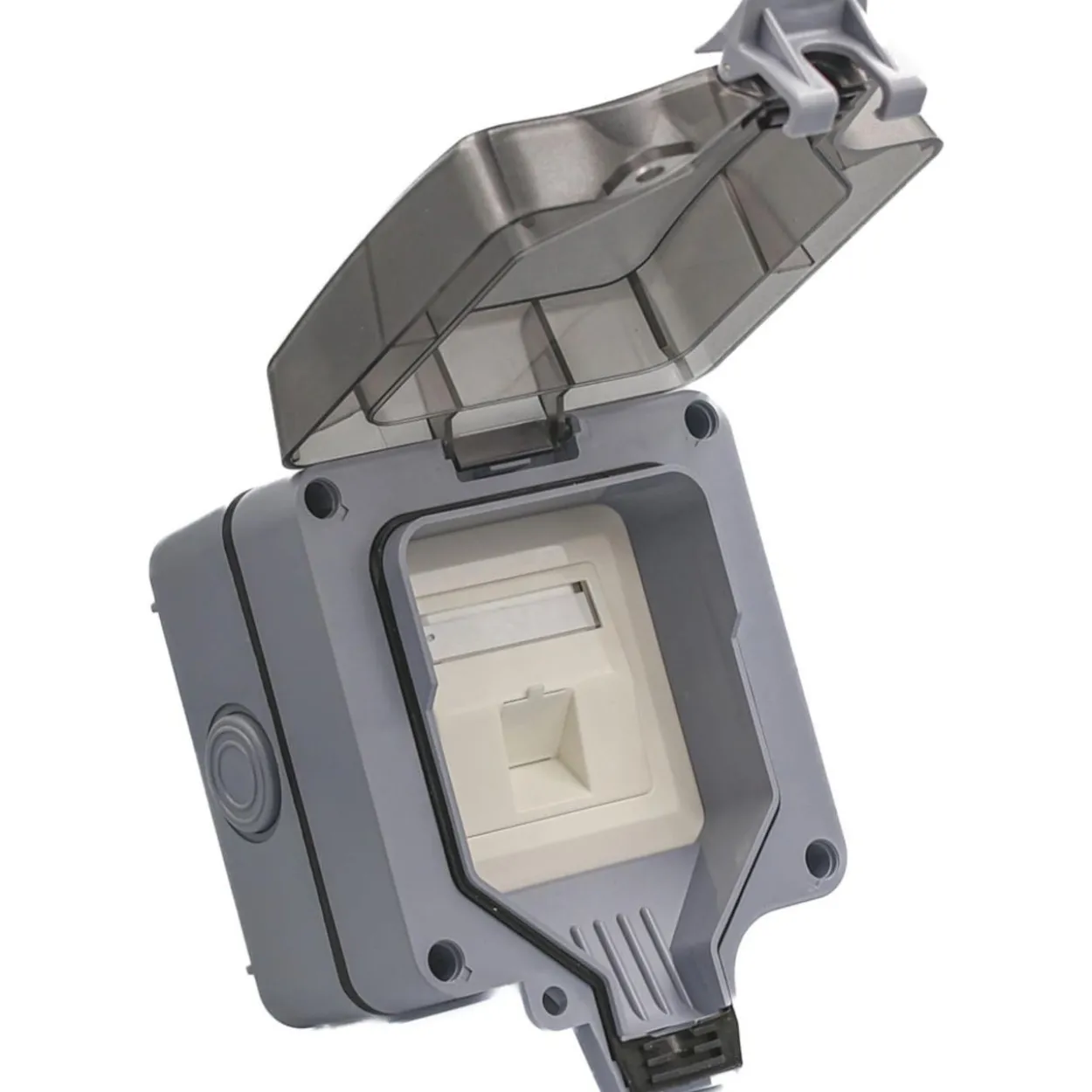 Equip Aufputzdose 1-Port Keystone ungeschirmt outdoor grau