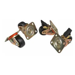 Equip EZW-2 4xRäder für Serverschränke 75mm gold