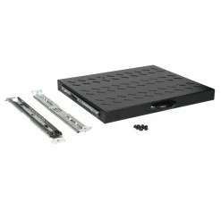 Equip Fachboden variabel 19" für Serverschränke, 1U 60cm sw