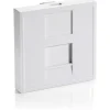 equip French Modular Einsatz 45x45mm 1-Port, reinweiß