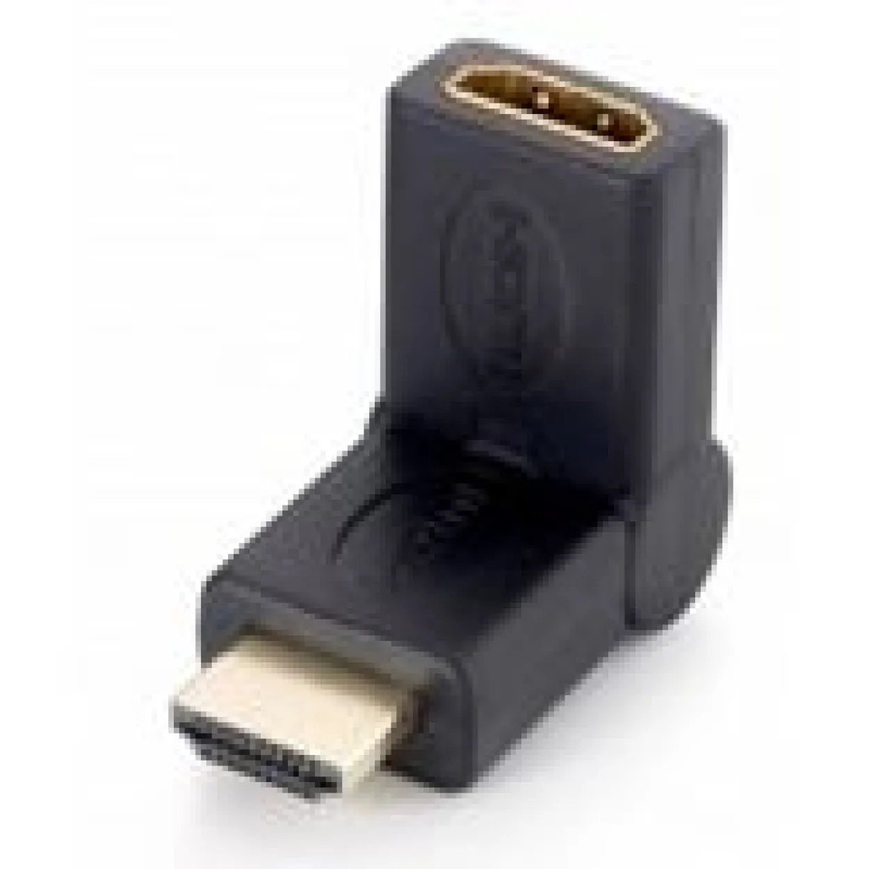 Equip HDMI Adapter HDMI-Stecker auf HDMI-Buchse Schwarz 45° faltbar / gewinkelt