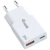 Equip Ladegerät 2Port USB-C PD3.0/USB-A GaN Slim 20W weiß