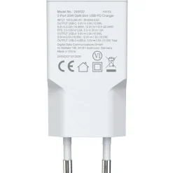 Equip Ladegerät 2Port USB-C PD3.0/USB-A GaN Slim 20W weiß