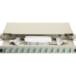 Equip LWL-Spleißkasten 12-Port LC-Duplex OM3 1U komplett gr