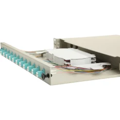 Equip LWL-Spleißkasten 12-Port LC-Duplex OM3 1U komplett gr