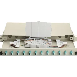 Equip LWL-Spleißkasten 12-Port LC-Duplex OM3 1U komplett gr
