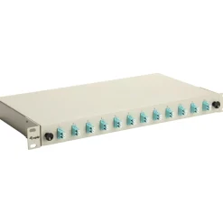 Equip LWL-Spleißkasten 12-Port LC-Duplex OM3 1U komplett gr