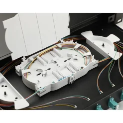 Equip LWL-Spleißkasten 12-Port LC-Duplex OM3 1U komplett sw