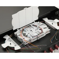 Equip LWL-Spleißkasten 12-Port LC-Duplex OM4 1U komplett sw