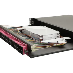 Equip LWL-Spleißkasten 24-Port SC-Duplex OM4 1U komplett sw