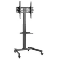 Equip Monitor Tischhalterung 32"-55" Universal TV Rollbar sw