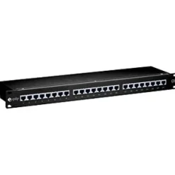 Equip Patchfeld 19" Zoll 326424 24 Port ungeschirmt Leergehäuse Schwarz