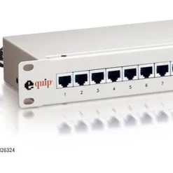 Equip Patchfeld 19" Zoll 326316 16 Port ungeschirmt Hellgrau