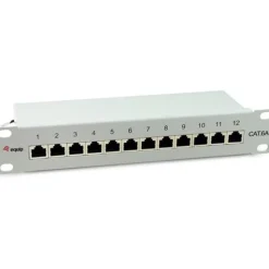 Equip Patchpanel 12x RJ45 Cat6A 10