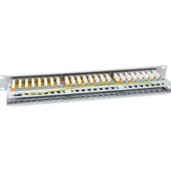 Equip Patchpanel 48x RJ45 Cat6A 19" FTP 1HE Premium hellgrau