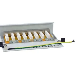 Equip Patchpanel 8x RJ45 Cat6A FTP 1HE Keystone Montage gr
