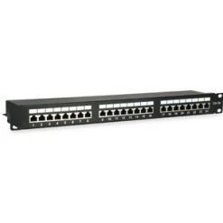 Equip Patchpanel 327425 24x RJ45 Cat5e 19" 1HE schwarz