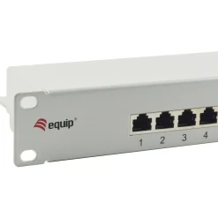 Equip Patchpanel 16x RJ45 Cat6 19" 1HE grau