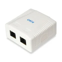 Equip RJ45 Dose 2xRJ45 Aufputz Cat6