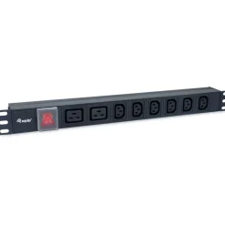 Equip Steckdosenleiste 19"(1HE)8fach IEC C20 1.8m Alu. Sch