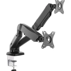 Equip Tischhalterung 17"-32" LCD VESA f. 2 Monitore Gasfeder