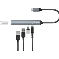Equip USB-Hub 5-Port 3.0/C->1x3.0/2x2.0/1x3.0C/PD o.Netzteil