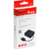 Equip USB-Hub 4Port Reise-USB Hub, schwarz